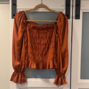 Women's Orange Blouse